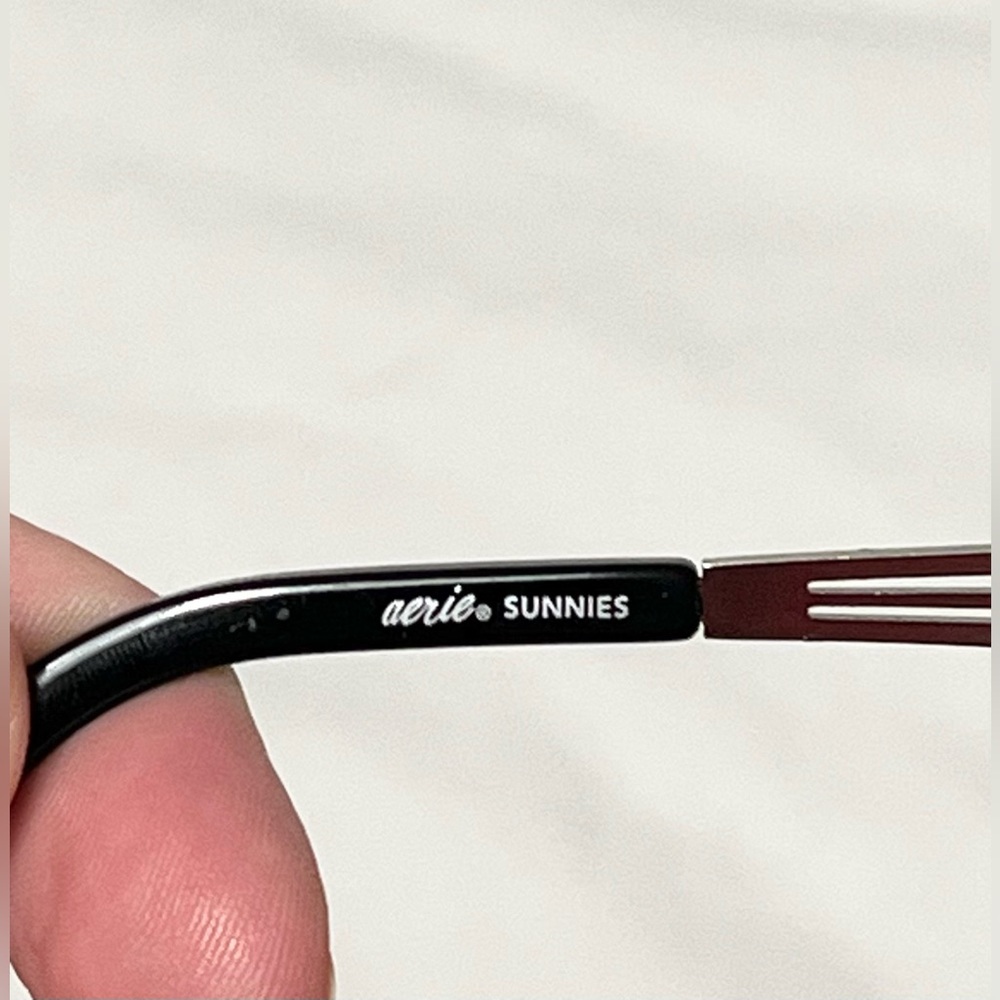 Aerie Chic Black & Silver Sunglasses - Picture 3 of 3